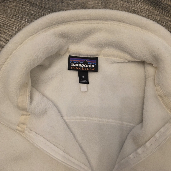 Patagonia Synchilla fleece jacket White - Picture 2 of 4